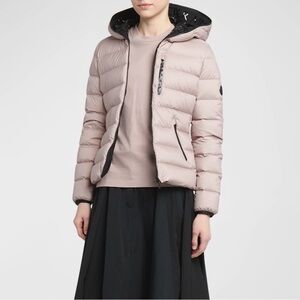Moncler HERBE GIUBBOTTO Herbe Stretch Nylon Hooded Puffer Jacket $2,080